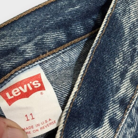 Vintage Levi's 90s Orange Tab 27 Waist Made in USA Blue Acid Wash Denim Retro - Picture 10 of 10